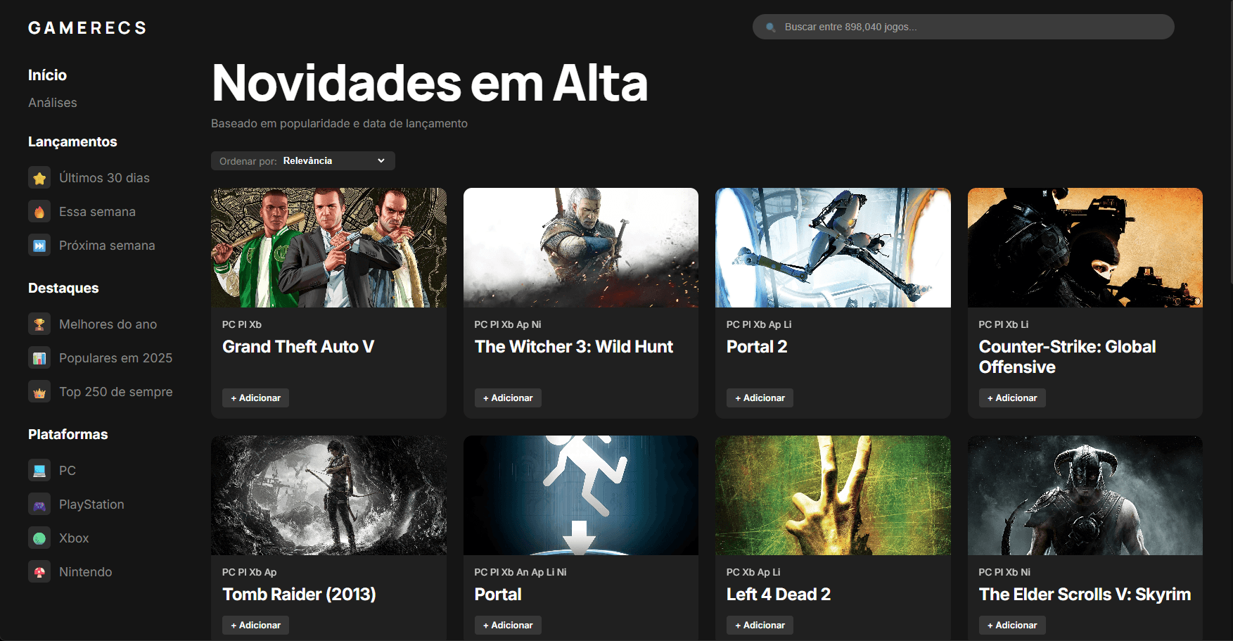 GameRecs
